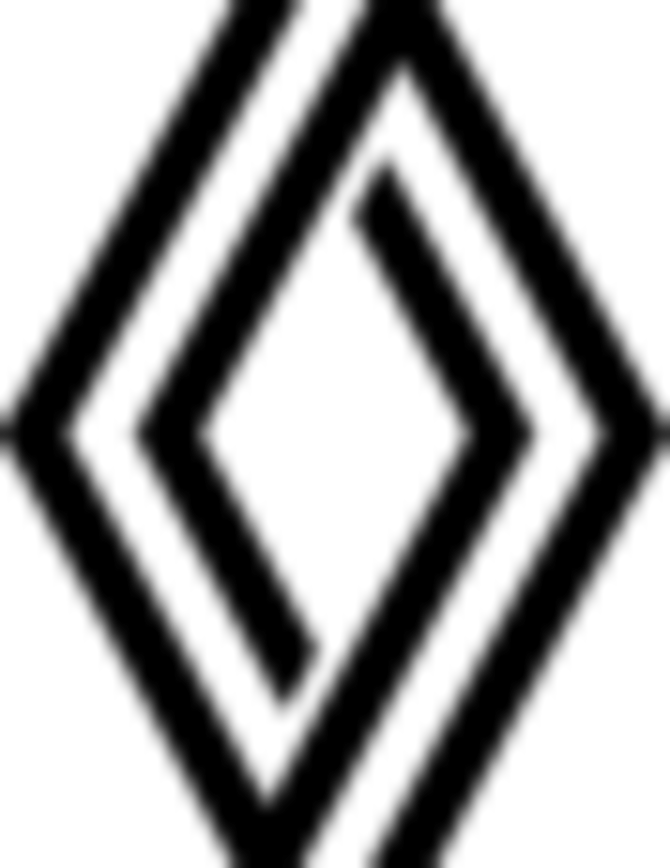 Renault Logo schwarz-weiss